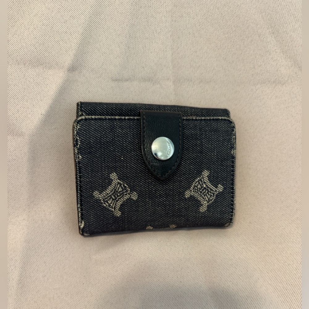 Rare Celine Black Macadam Wallet